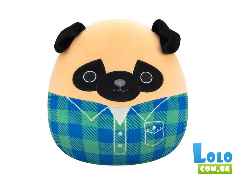 Мягкая игрушка Мопс Принц, Squishmallows, 30 см