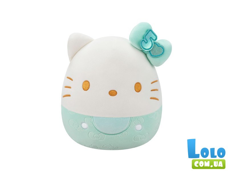 Мягкая игрушка Хелоу Китти, Squishmallows, 20 см (изумрудный)