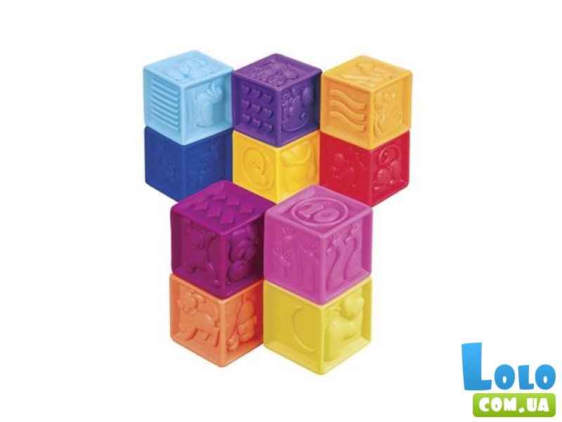 Развивающие силиконовые кубики Посчитай-Ка, Battat