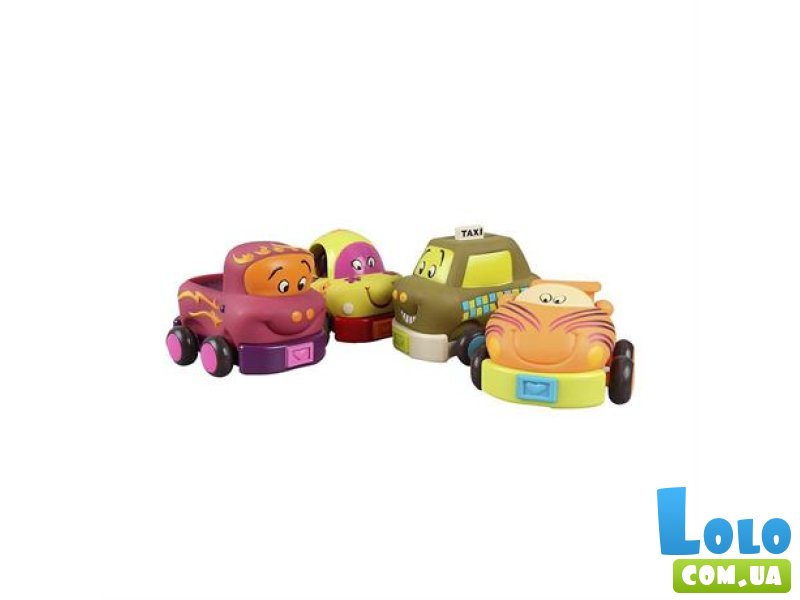 Набор машинок Забавный Автопарк, Battat