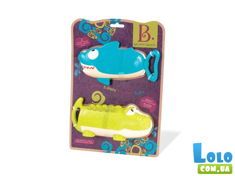 Набор игрушек для ванны Плеск и плюх, Battat