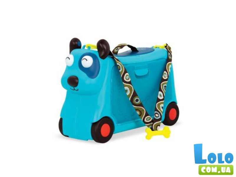 Детский чемодан-каталка Песик-турист, Battat