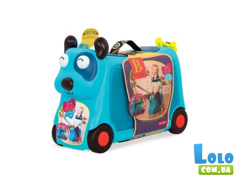 Детский чемодан-каталка Песик-турист, Battat