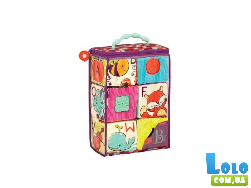 Развивающие мягкие кубики-сортеры, Battat