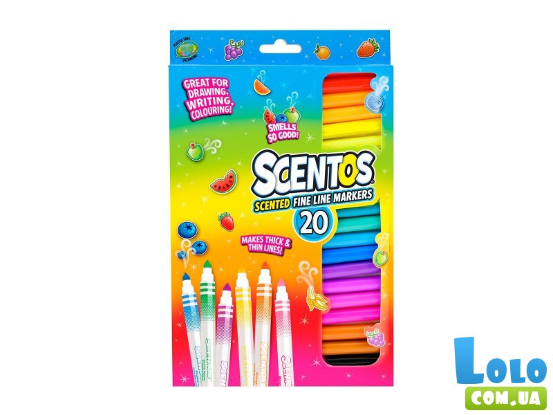 Набор маркеров для рисования Тонкая линия, Scentos