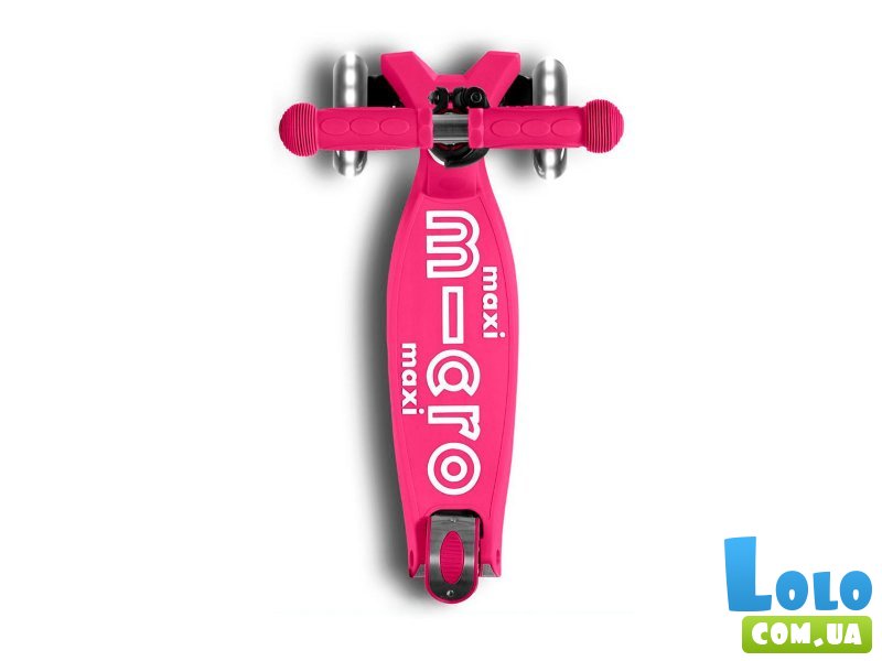 Самокат трехколесный Maxi Deluxe LED, Maxi (розовый)