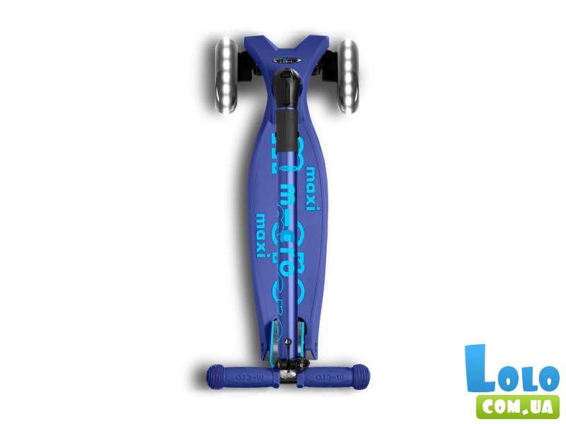 Самокат трехколесный Maxi Deluxe LED, Maxi (темно-синий)