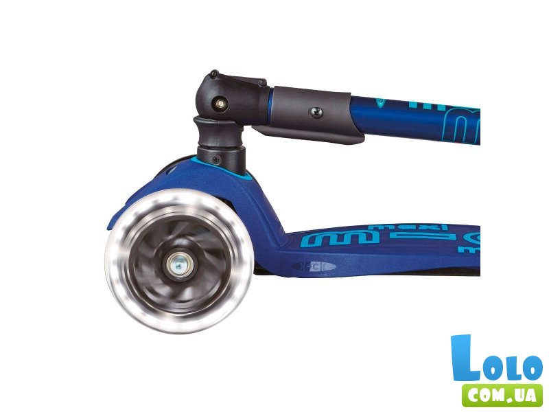Самокат трехколесный Maxi Deluxe LED, Maxi (темно-синий)