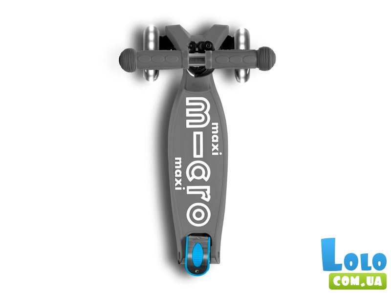 Самокат трехколесный Maxi Deluxe LED, Maxi (вулканический серый)