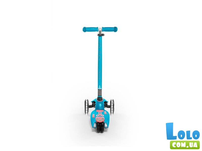 Самокат трехколесный Maxi Deluxe LED, Maxi (аква)