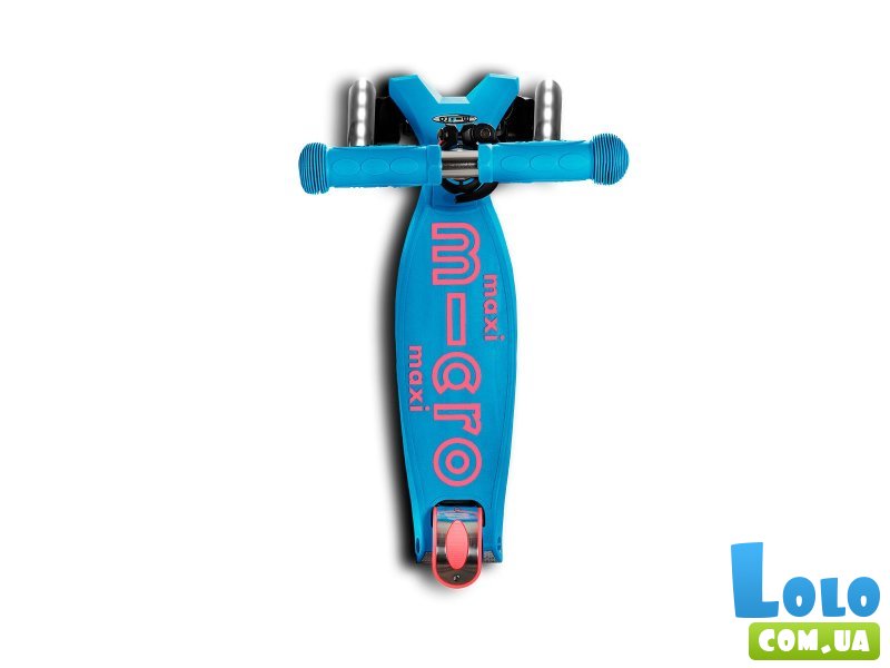 Самокат трехколесный Maxi Deluxe LED, Maxi (аква)