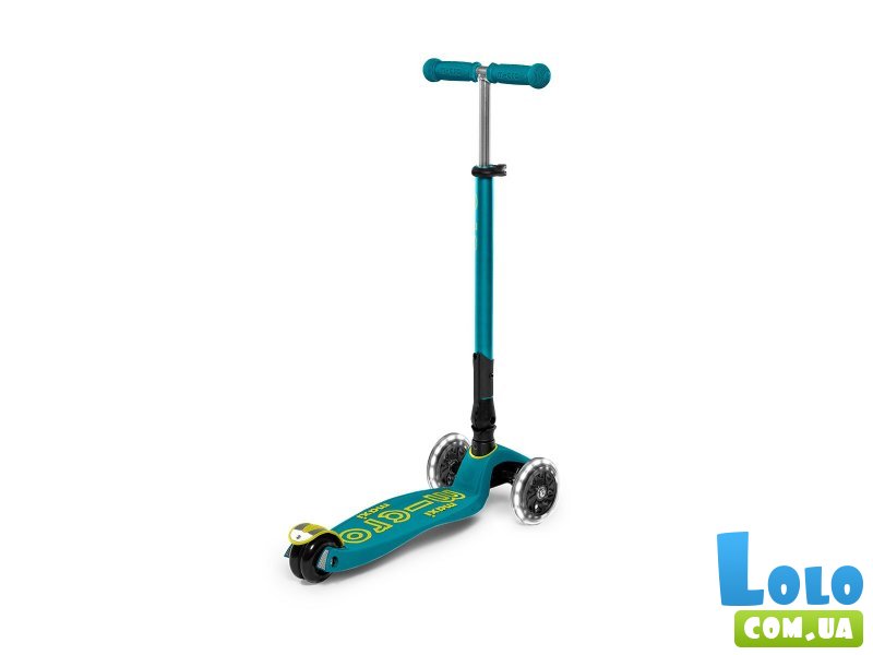 Самокат трехколесный Maxi Deluxe LED, Maxi (зеленый)