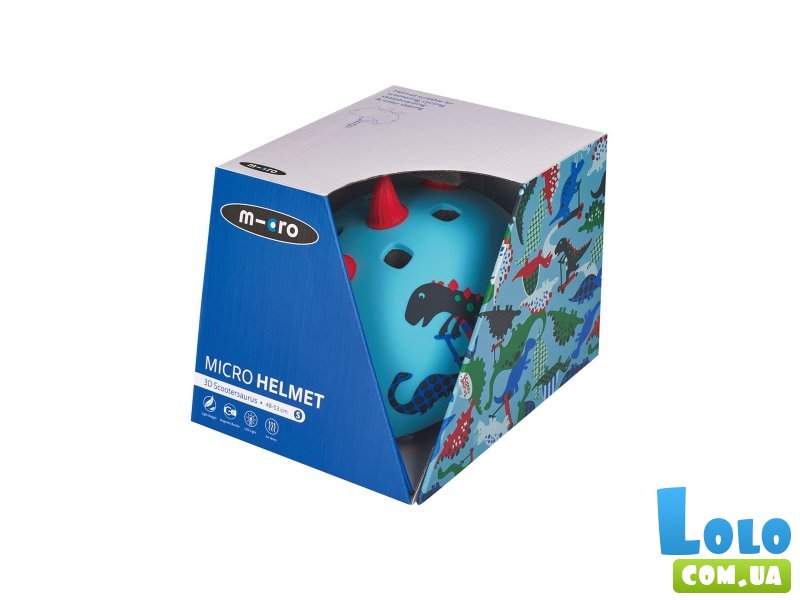 Детский защитный шлем Скутерозавр, Micro, 48-53 см