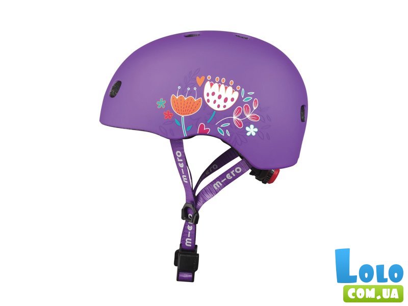 Детский защитный шлем, Micro, 52-56 см (фиолетовый)