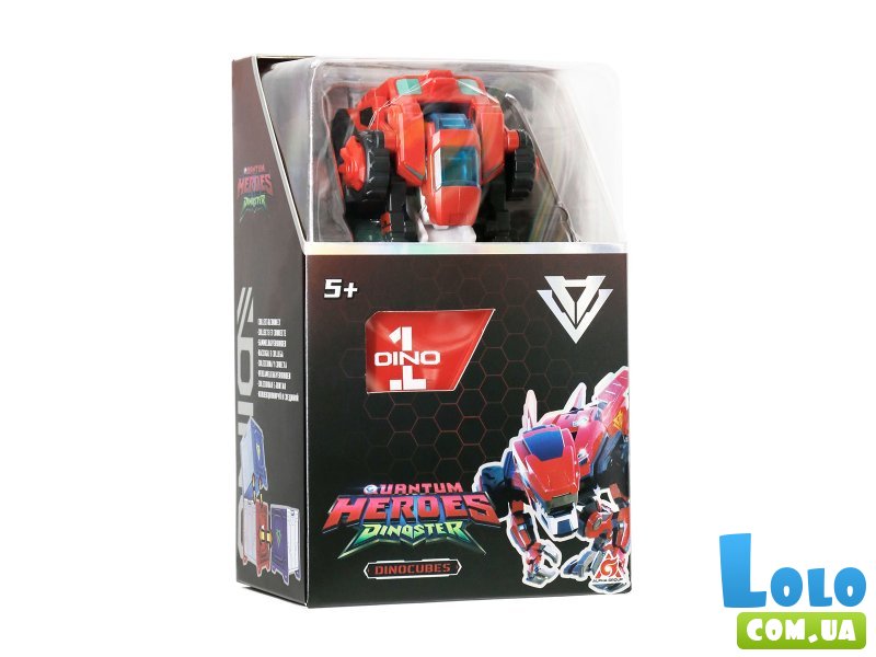 Трансформер-динозавр Красный Раптор-бот, DINOSTER
