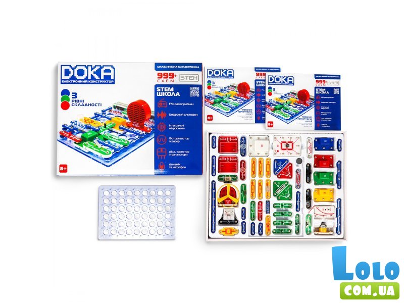 Электронный конструктор Школа, Doka (D70708)