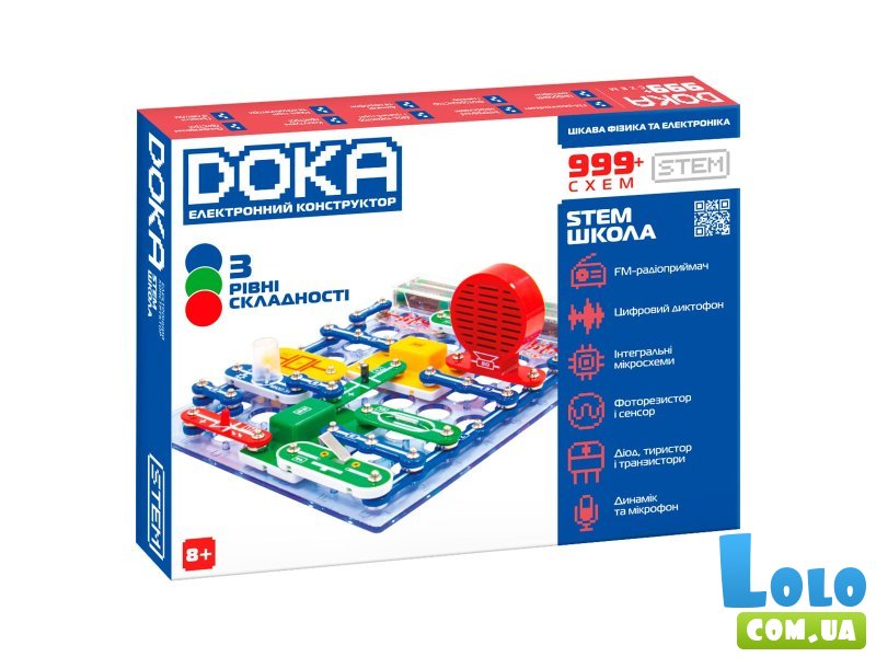 Электронный конструктор Школа, Doka (D70708)