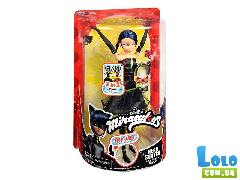 Интерактивная кукла Дизайнерское перевоплощение Леди Баг, Miraculous
