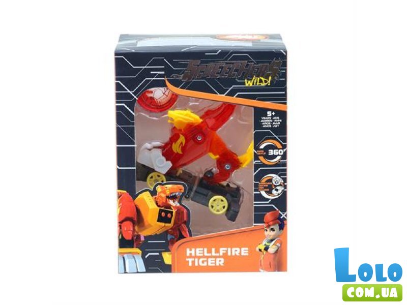 Машинка-трансформер Хелфаер Тайгер, Screechers Wild