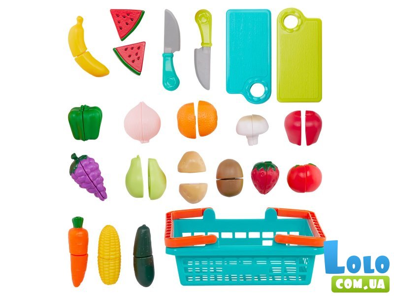 Игровой набор Овощи и фрукты на липучках, Battat
