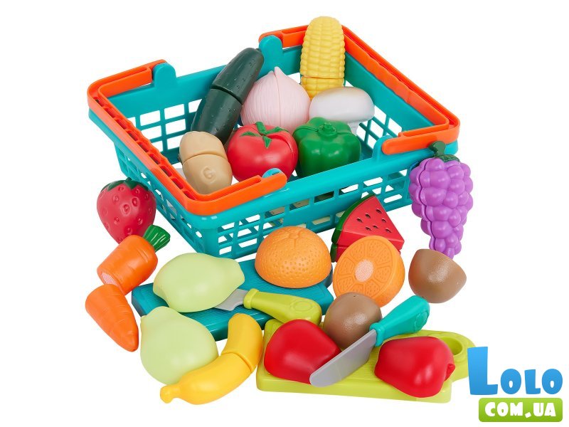 Игровой набор Овощи и фрукты на липучках, Battat