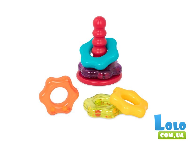 Развивающая игрушка Цветная пирамидка, Battat