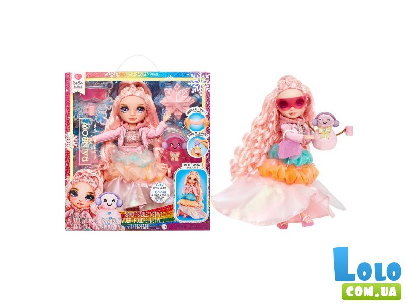 Лялька Winter Wonderland: Белла з аксесурами, Rainbow High