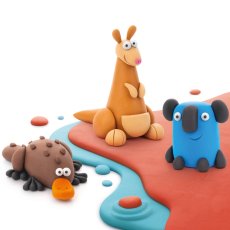 Набор пластилина Австралийские животные: утконос, кенгуру, коала, Lipaka