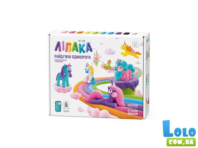 Набор пластилина Радужные единороги, Lipaka