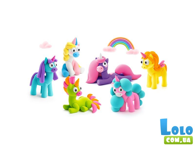 Набор пластилина Радужные единороги, Lipaka