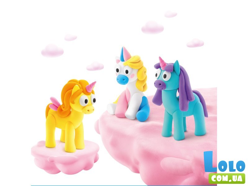 Набор пластилина Радужные единороги: Лайти, Санни, Рейни, Lipaka