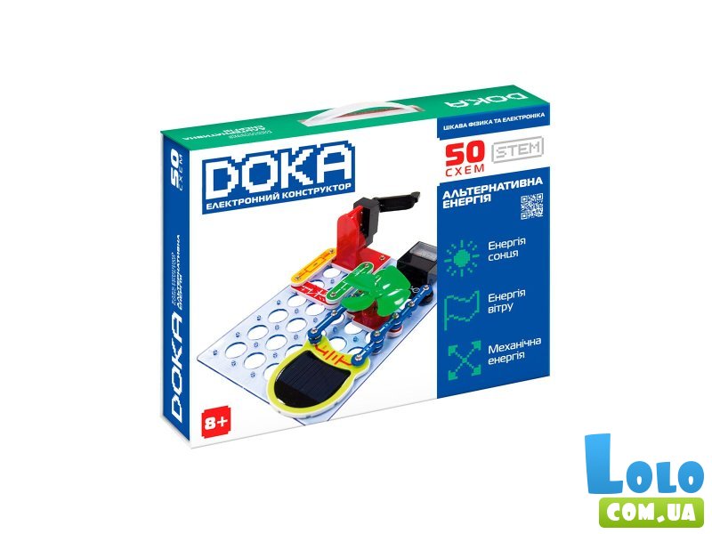 Электронный конструктор Альтернативная энергия, Doka (D70711), 26 дет.