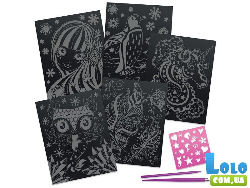 Набор для творчества Гратаж: Звездные гравюры, Nebulous Stars