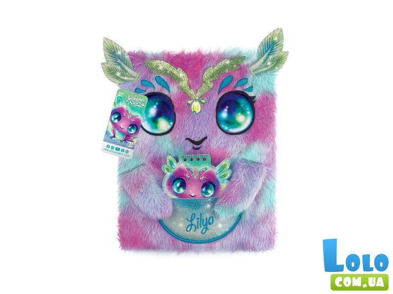 Большой пушистый блокнот 2 в 1 Лилия, Nebulous Stars