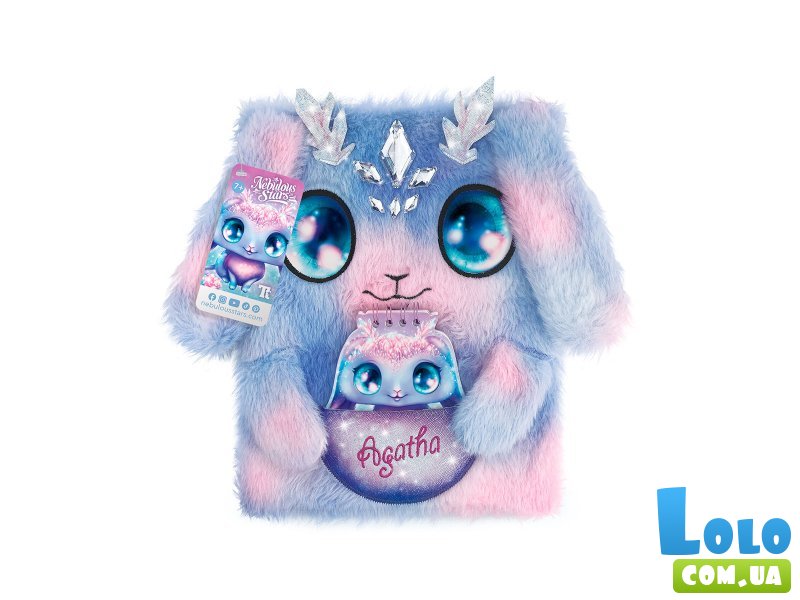 Большой пушистый блокнот 2 в 1 Агата, Nebulous Stars