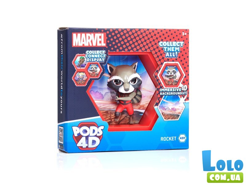 Фигурка Марвел: Ракета, WOW! Pods
