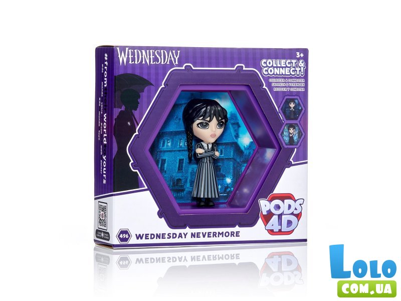 Фигурка Уэнздей в школьной форме, WOW! Pods