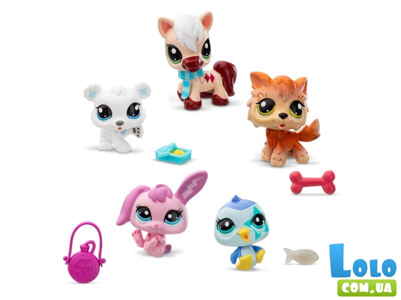 Набор фигурок Зимние приключения, Littlest Pet Shop