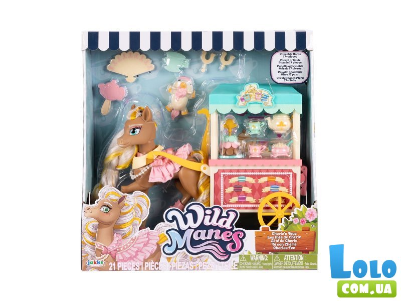Игровой набор Чайные посиделки с лошадкой Чери, Wild Manes