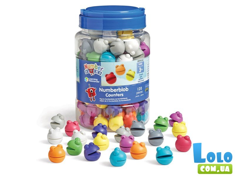 Развивающий набор для обучения счету Веселые лягушки Numberblobs, Learning Resources