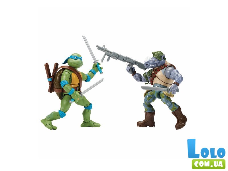 Набор фигурок Леонардо против Рокстеди, TMNT