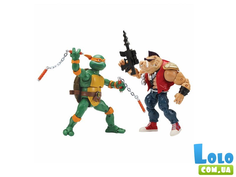Набор фигурок Микеланджело против Бибопа, TMNT