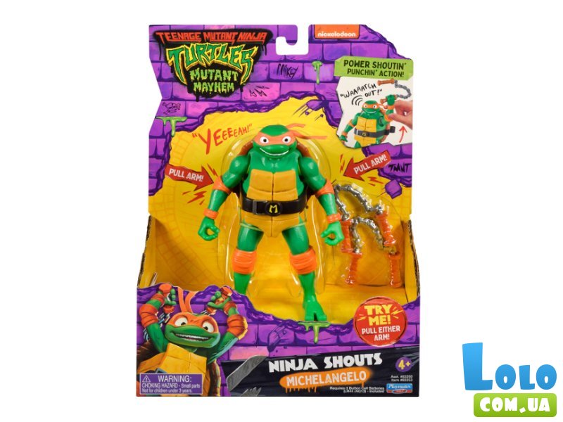 Фигурка Черепашки-Ниндзя MOVIE III: Микеланджело, Playmates