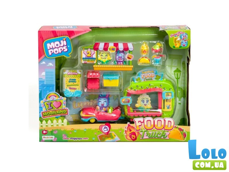 Игровой набор с фигурками Фургончик с едой, Moji Pops