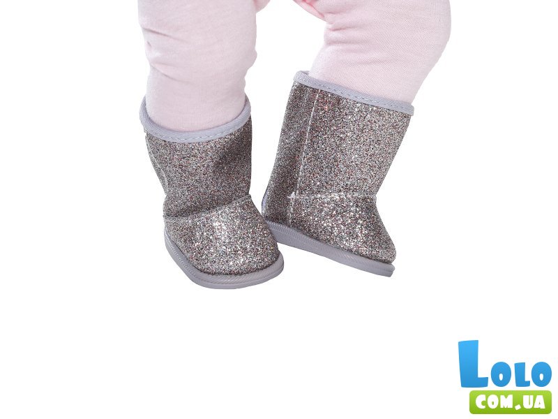 Обувь для куклы Серебряные ботинки, Baby Born