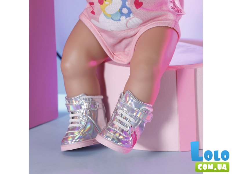 Обувь для куклы Серебряные кроссовки, Baby Born