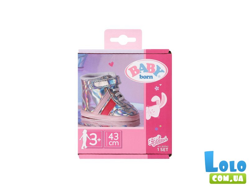 Обувь для куклы Серебряные кроссовки, Baby Born