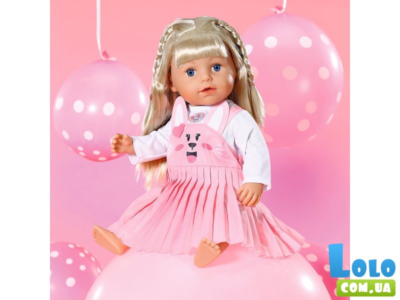 Одежда для куклы Платье с зайкой, Baby Born