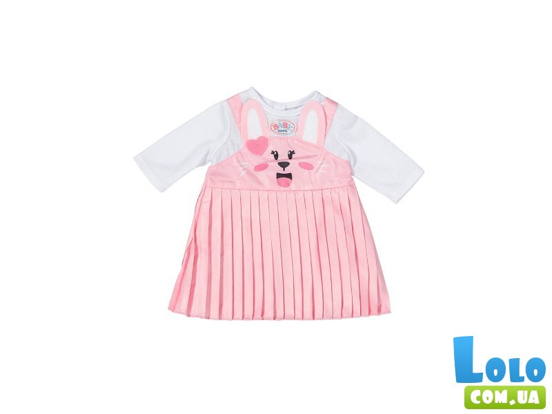 Одежда для куклы Платье с зайкой, Baby Born