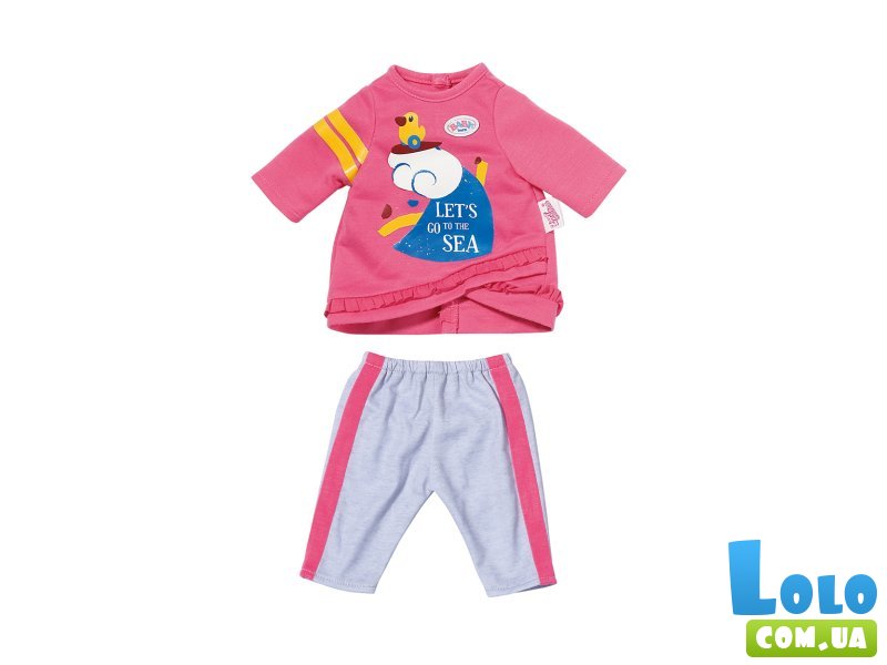 Одежда для куклы Розовый костюмчик, Baby Born